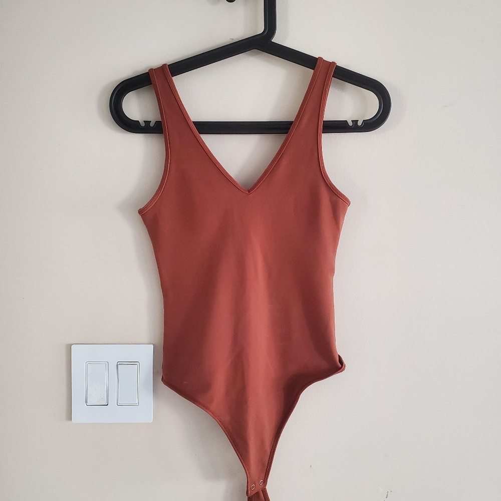 NWOT Burnt Orange Bodysuit